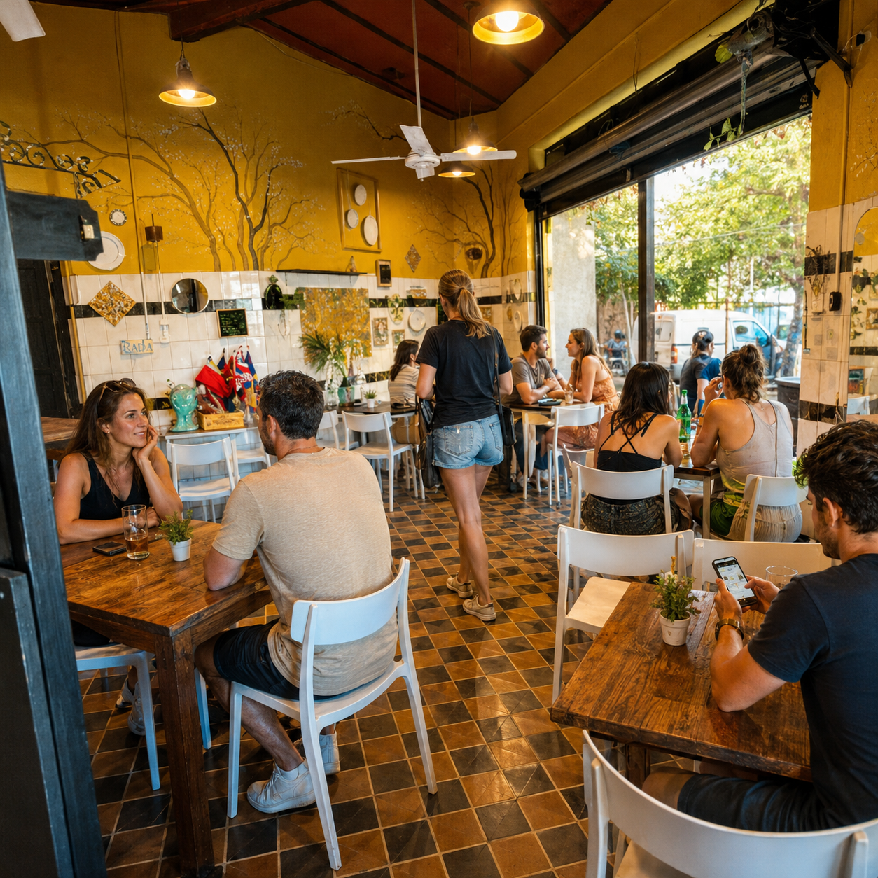 Salón de día en Blondie